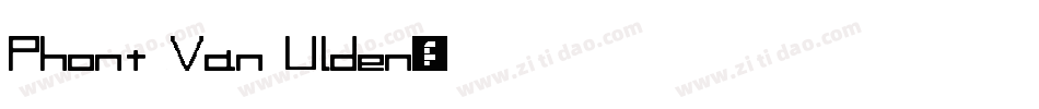 Phont Van Ulden字体转换